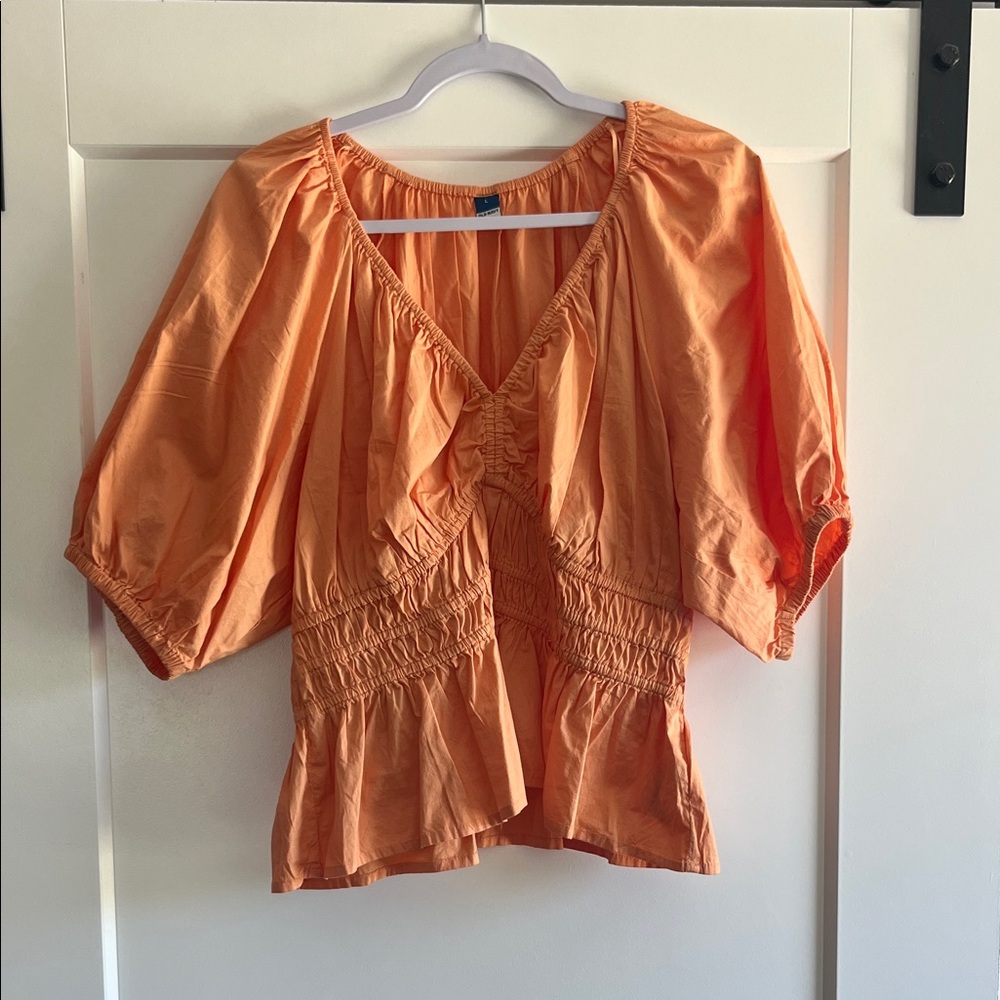 Orange Old Navy Top Size Large